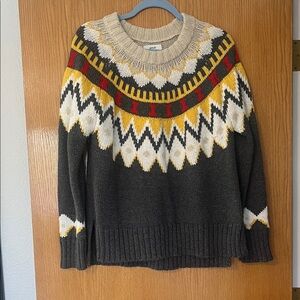 Aerie Multicolor Crew Neck Sweater